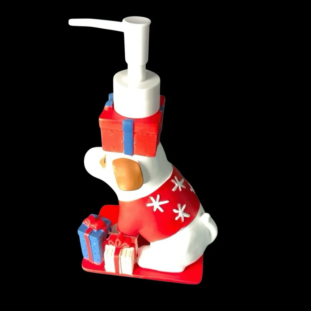 Target Wondershop Christmas Dog Presents Snowflakes Soap‎ Pump Dispenser 2023